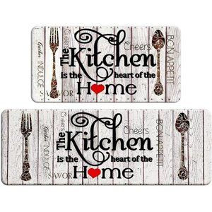 Kitchen Mats Sets 2 Piece, Memory Foam & Waterproof Kitchen Rugs NWT